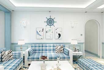 钟山地中海风格-客厅