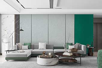 钟山轻奢风格-客厅