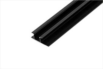 钟山航空纤维墙咔铝合金带灯中条（哑黑氧化）