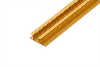 钟山航空纤维墙咔铝合金带灯中条(钛金氧化)