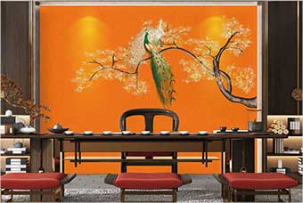 钟山森佰汇航空纤维墙咔(春花秋月)